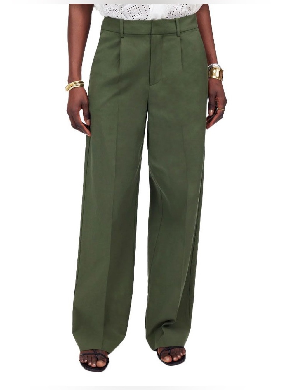 Madewell slouchy straight leg twill pant